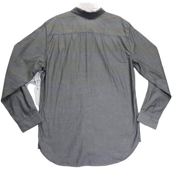 Long Sleeve Button Down Shirt Size XL Mens Modern Amusement PacSun Gray - Picture 2 of 10